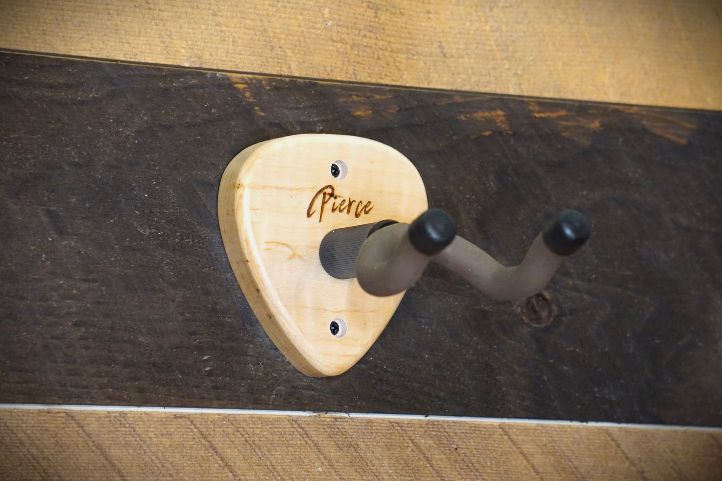 Curly Maple Guitar Pick Shaped Guitar Holder